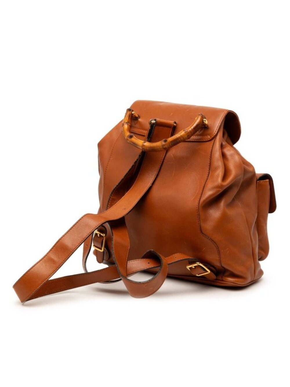 Gucci Bamboo Backpack Brown Leather - Picture 2 of 7